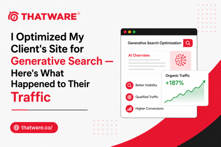 I Optimized My Client’s Site for Generative Search — Here’s What Happened to Their Traffic